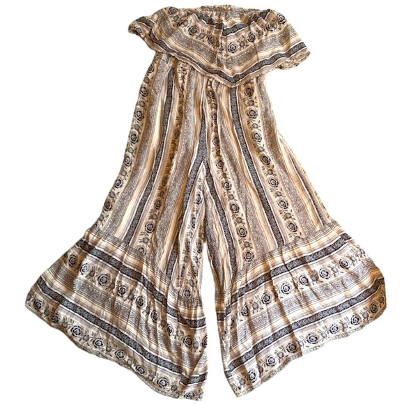 American Eagle Strapless Flowy Romper Medium - Picture 4 of 6